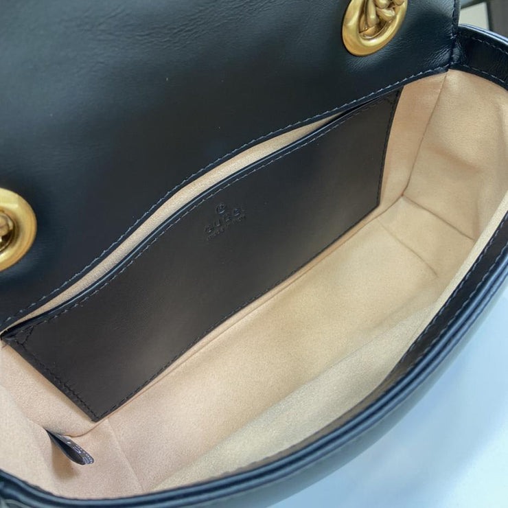 Con set completo di confezione originale in scatola verde Mini borsa a tracolla della serie Gucci Marmont