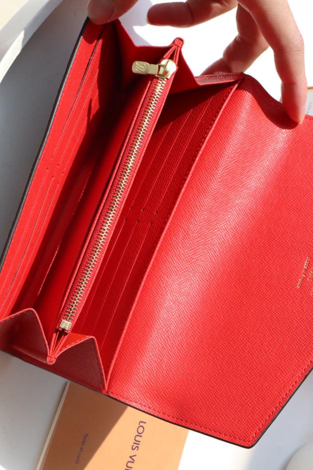 Portafoglio lungo LOUIS VUITTON SARAH con flip