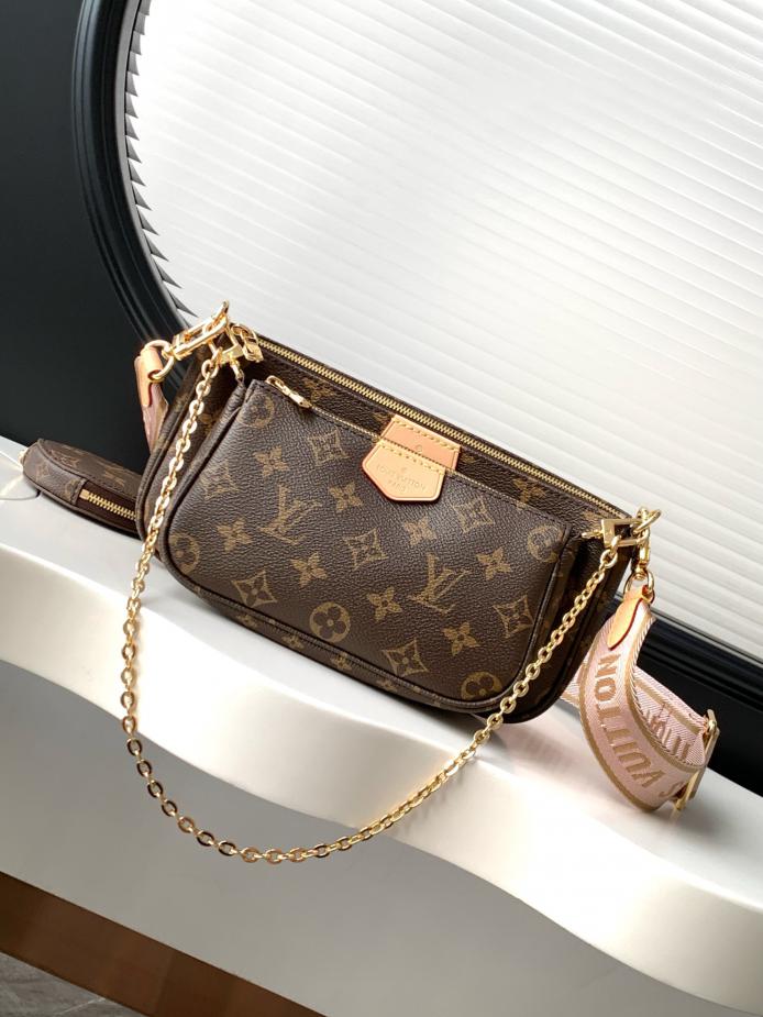 Louis Vuitton Multi Pochette Accessoires in Tela Monogram - Rosa
