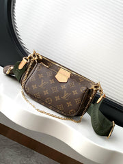 Louis Vuitton Multi Pochette Accessoires in Tela Monogram - Verde Kaki