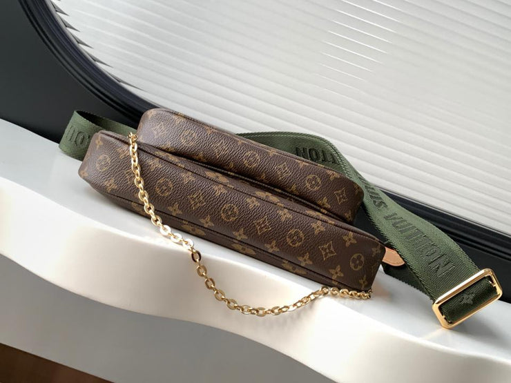 Louis Vuitton Multi Pochette Accessoires in Tela Monogram - Verde Kaki