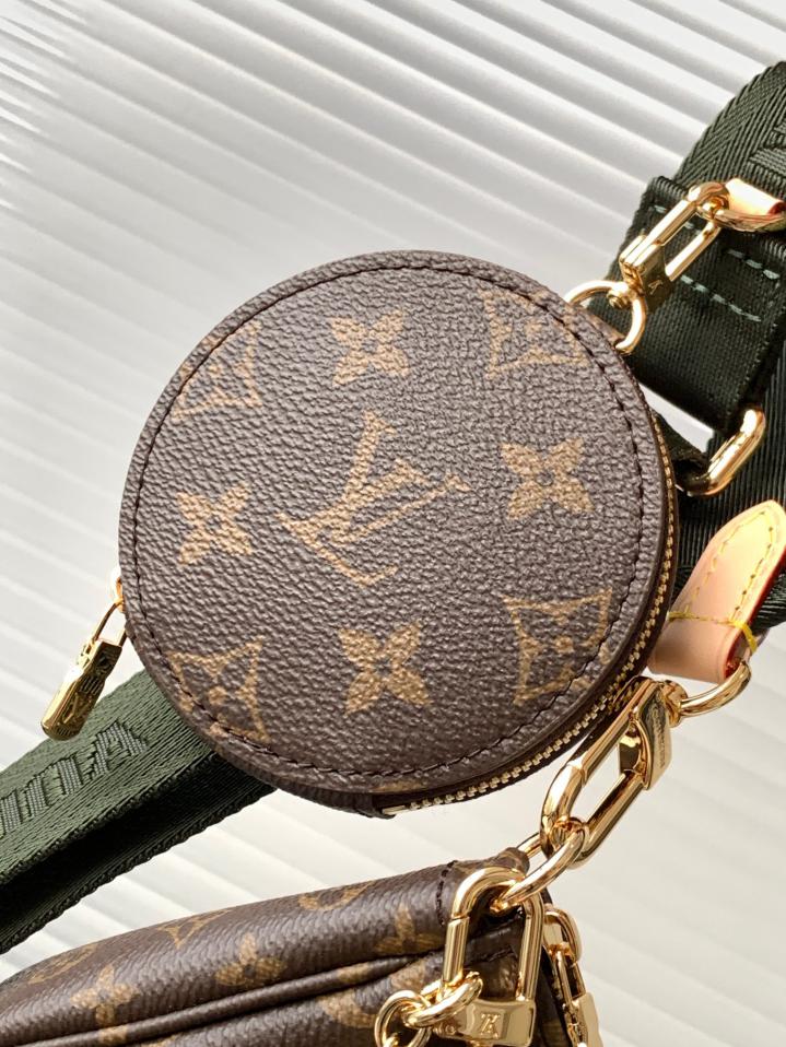 Louis Vuitton Multi Pochette Accessoires in Tela Monogram - Verde Kaki