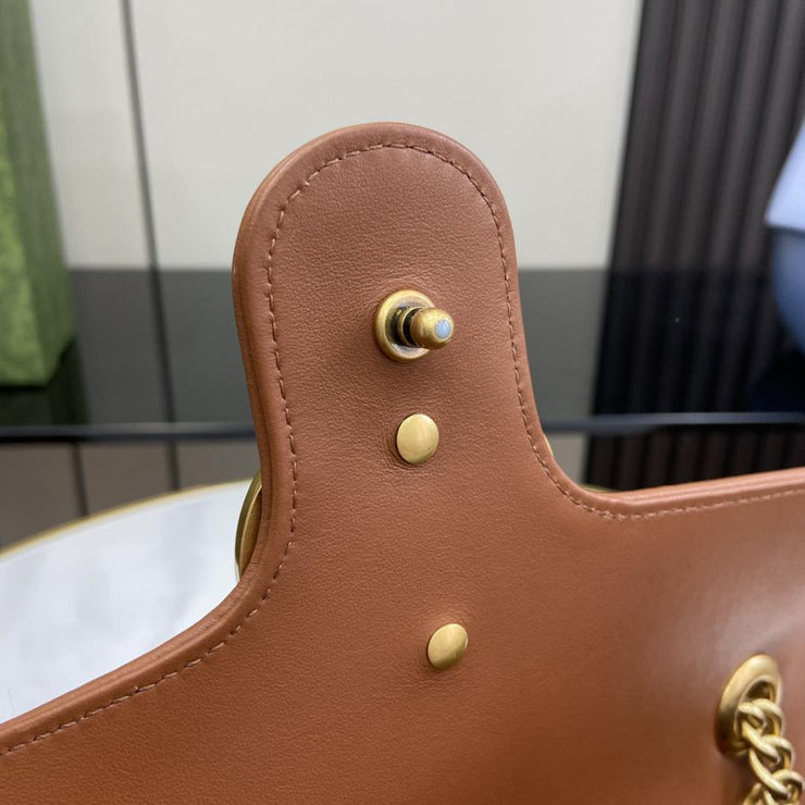 Borsa a tracolla piccola in denim Gucci GG Marmont