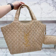 SAINT LAURENT nuova borsa shopping in tessuto ICARE