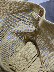 Borsa shopping SAINT LAURENT ICARE in tessuto