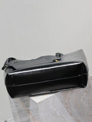 Borsa shopping SAINT LAURENT in pelle cerata nera