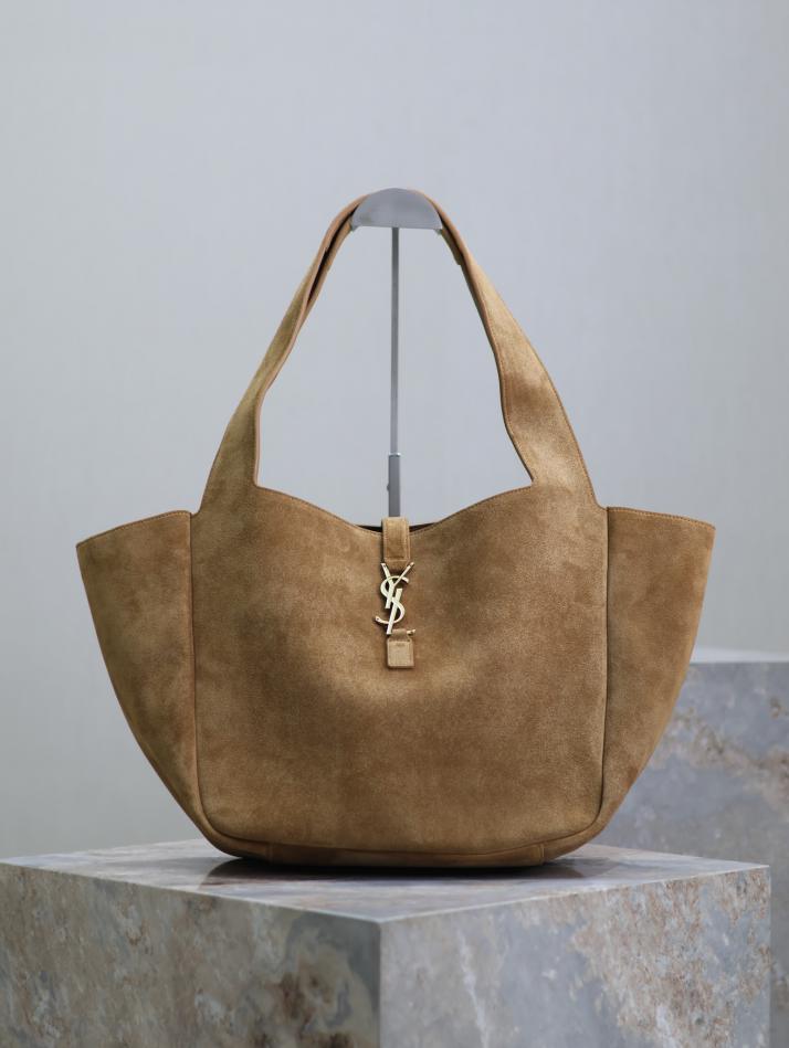 Borsa hobo borsa shopping Bea in pelle scamosciata SAINT LAURENT
