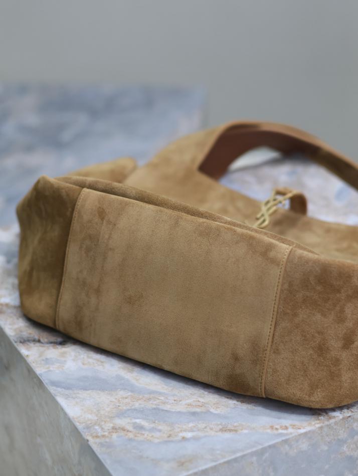 Borsa hobo borsa shopping Bea in pelle scamosciata SAINT LAURENT