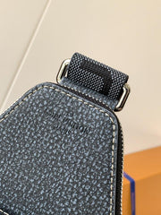 borsa a tracolla AVENUE con chip di transcodifica dell’ordine originale con fiore verde serigrafato