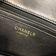 Fibbia a doppia C in pelle di pecora importata originale Chanel