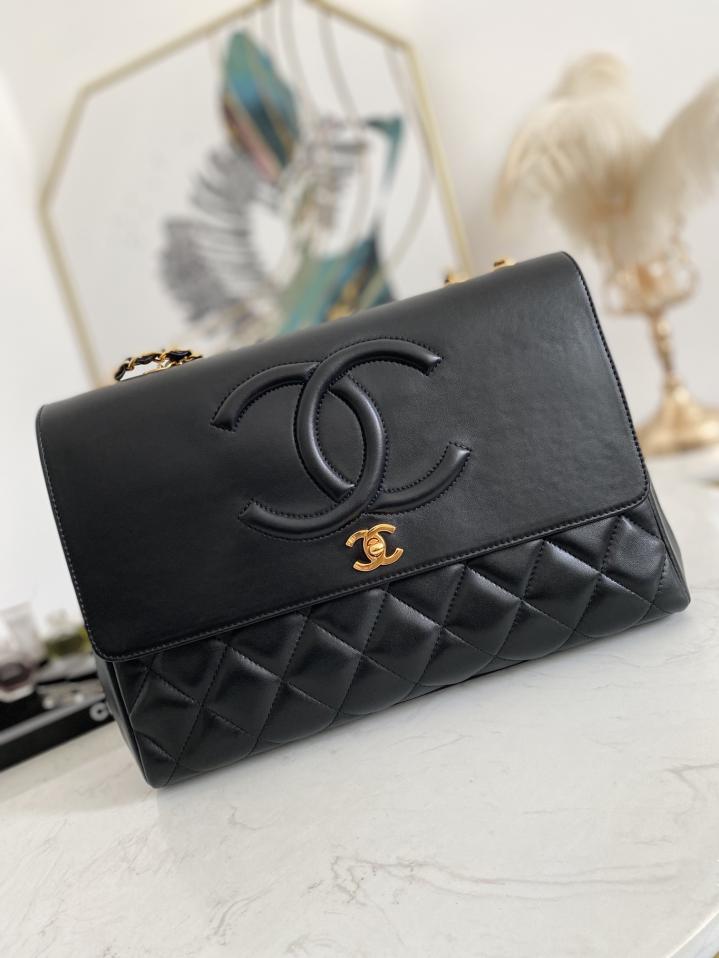 CHANEL nuova borsa a spalla singola con doppia catena
