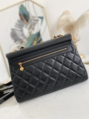 CHANEL nuova borsa a spalla singola con doppia catena