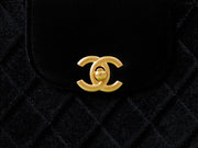 Borsa Chanel Kelly con manico in velluto