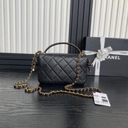 Chanel 25C serie inizio primavera cf borsa con manico in corda intrecciata AS5317 pelle di agnello