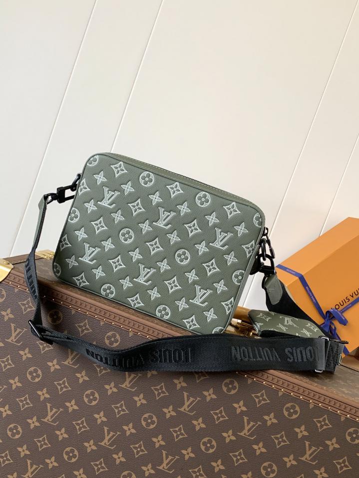 Louis Vuitton top chip di transcodifica dell’ordine originale nuovo set di borse da uomo in tre pezzi Borsa a tracolla Trio