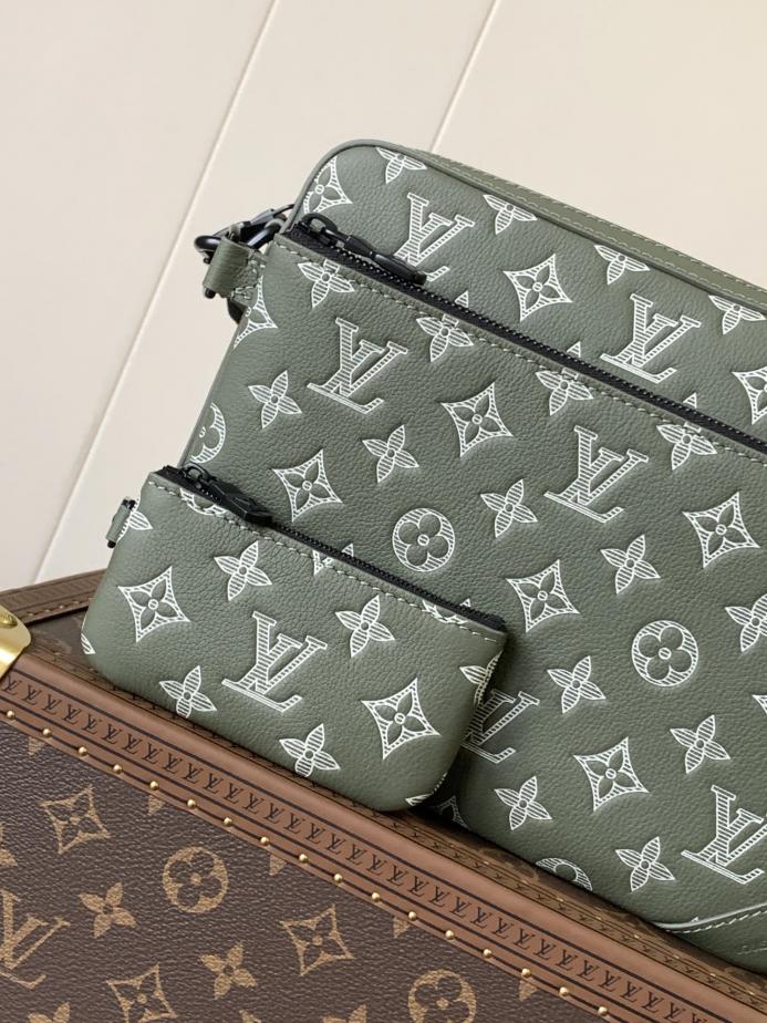Louis Vuitton top chip di transcodifica dell’ordine originale nuovo set di borse da uomo in tre pezzi Borsa a tracolla Trio
