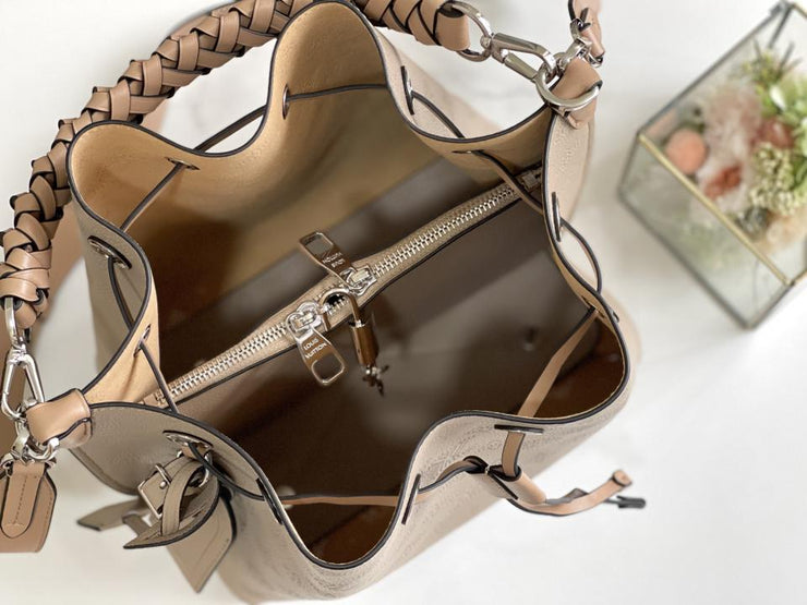 Louis Vuitton chip dinamico strato superiore M55799.M55800 Borsa a secchiello Vert LagonMuria (299F)