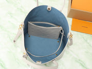 Louis Vuitton top  borsa shopping media in pelle bianca piena Borsa tote media Blossom (FCC4)