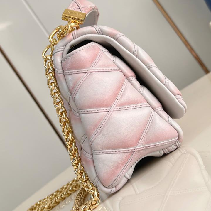 Louis Vuitton top ordine originale M22891 bianco sporco M14282 twist Borsa media Nicolas Ghesquière GO-14 (8EC9)