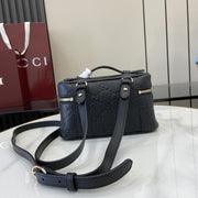 Con set completo di confezione originale in scatola verde] Borsa super mini serie Gucci GG Emblem