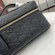 Con set completo di confezione originale in scatola verde] Borsa super mini serie Gucci GG Emblem