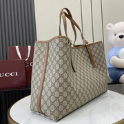 Con borsa regalo verde originale] Borsa tote grande serie Gucci GG Emblem