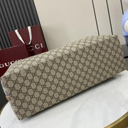 Con borsa regalo verde originale] Borsa tote grande serie Gucci GG Emblem