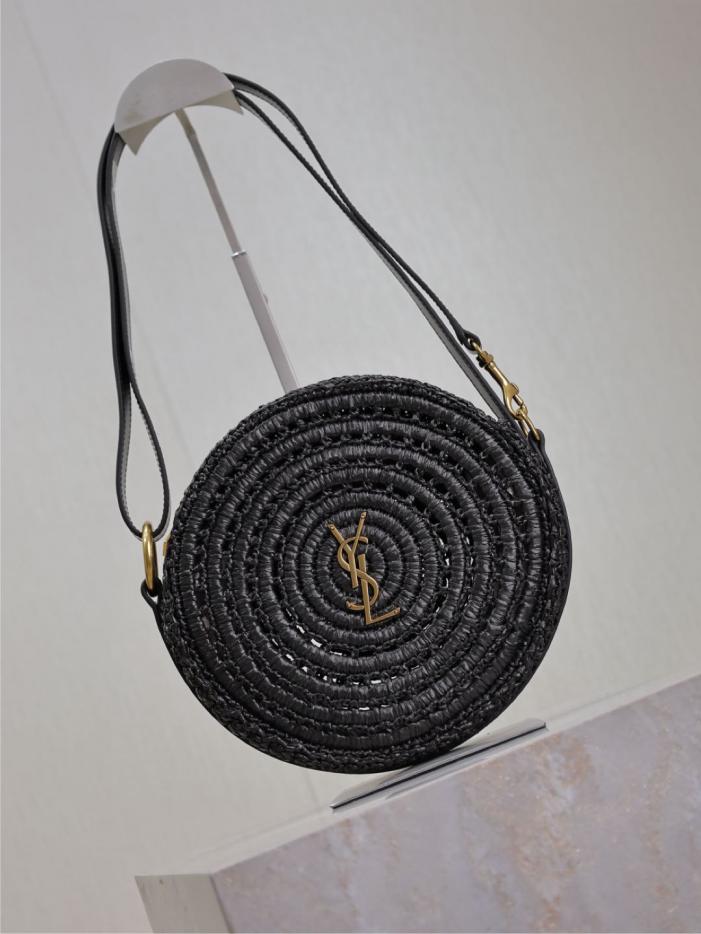 Borsa tonda intrecciata SAINT LAURENT