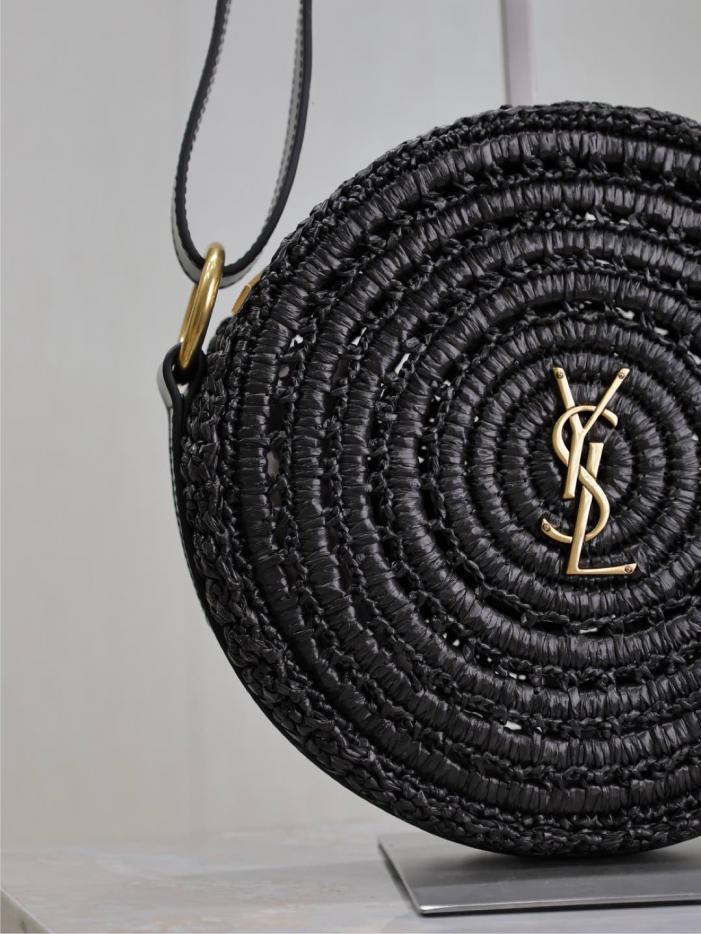 Borsa tonda intrecciata SAINT LAURENT