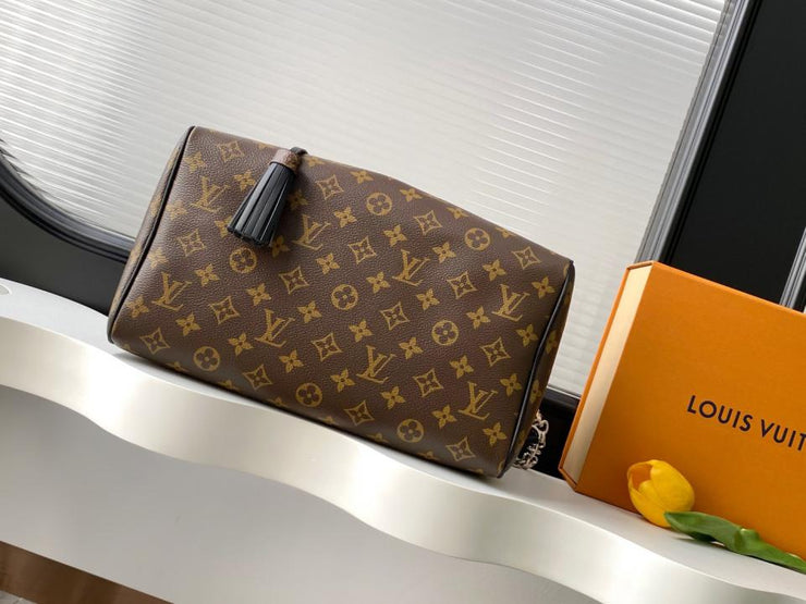 [Chip dinamico 163c, edizione originale premium migliorata] N87212 motivo struzzo, M11945 monogramma, M12243 borsa a mano nera Speedy Soft 30 Boho (OYCZ3)