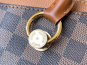 Louis Vuitton Riverside in Damier Ébène e Pelle di Vitello Ciliegia