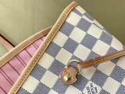 Louis Vuitton Neverfull MM in Tela Damier Azur - Rosa Ballerina