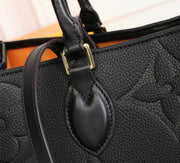 Louis Vuitton OnTheGo MM in Pelle Monogram Empreinte - Nero