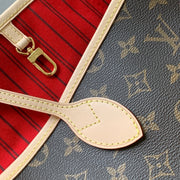 Louis Vuitton Borsa Neverfull MM in Tela Monogram - Rosso Ciliegia