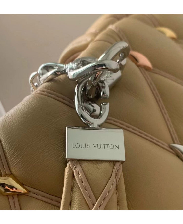 Louis Vuitton GO-14 MM in Pelle di Agnello con Motivo Malletage