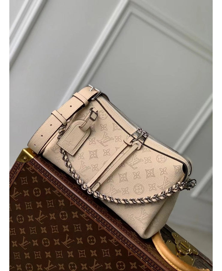 Louis Vuitton Hand It All PM in Pelle Mahina - Beige Crema