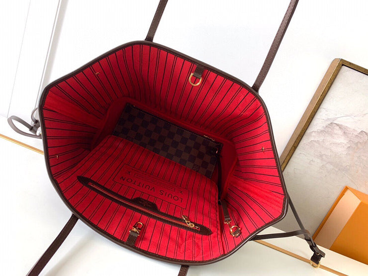 Louis Vuitton Neverfull MM in Tela Monogram - Rosso Ciliegia