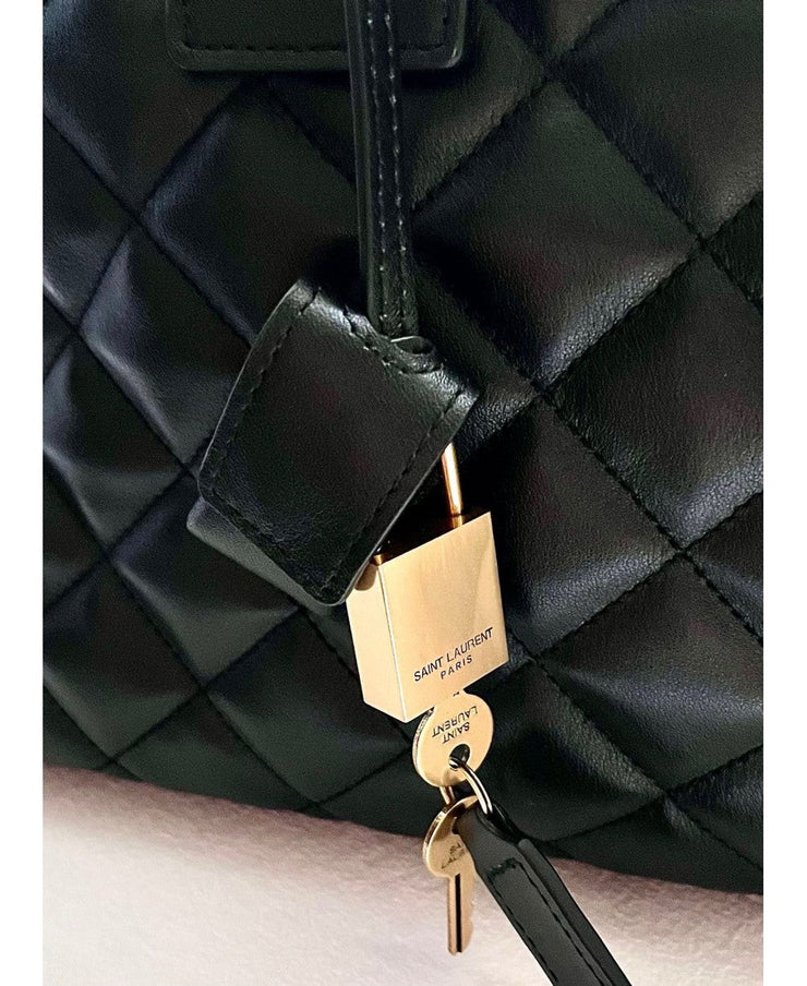 SAINT LAURENT ES GIANT TRAVEL BAG IN QUILTED LEATHER
